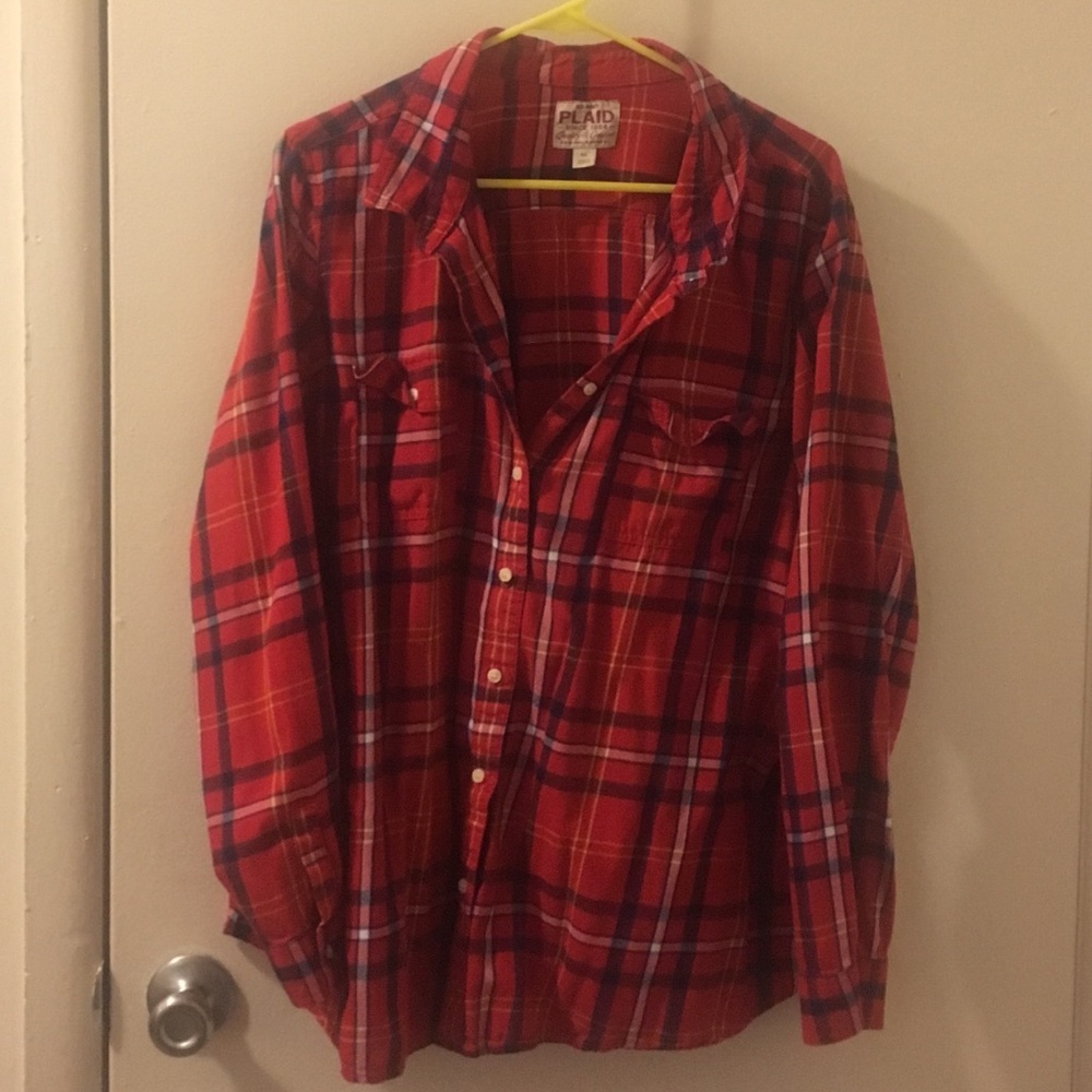 Old navy plaid button down